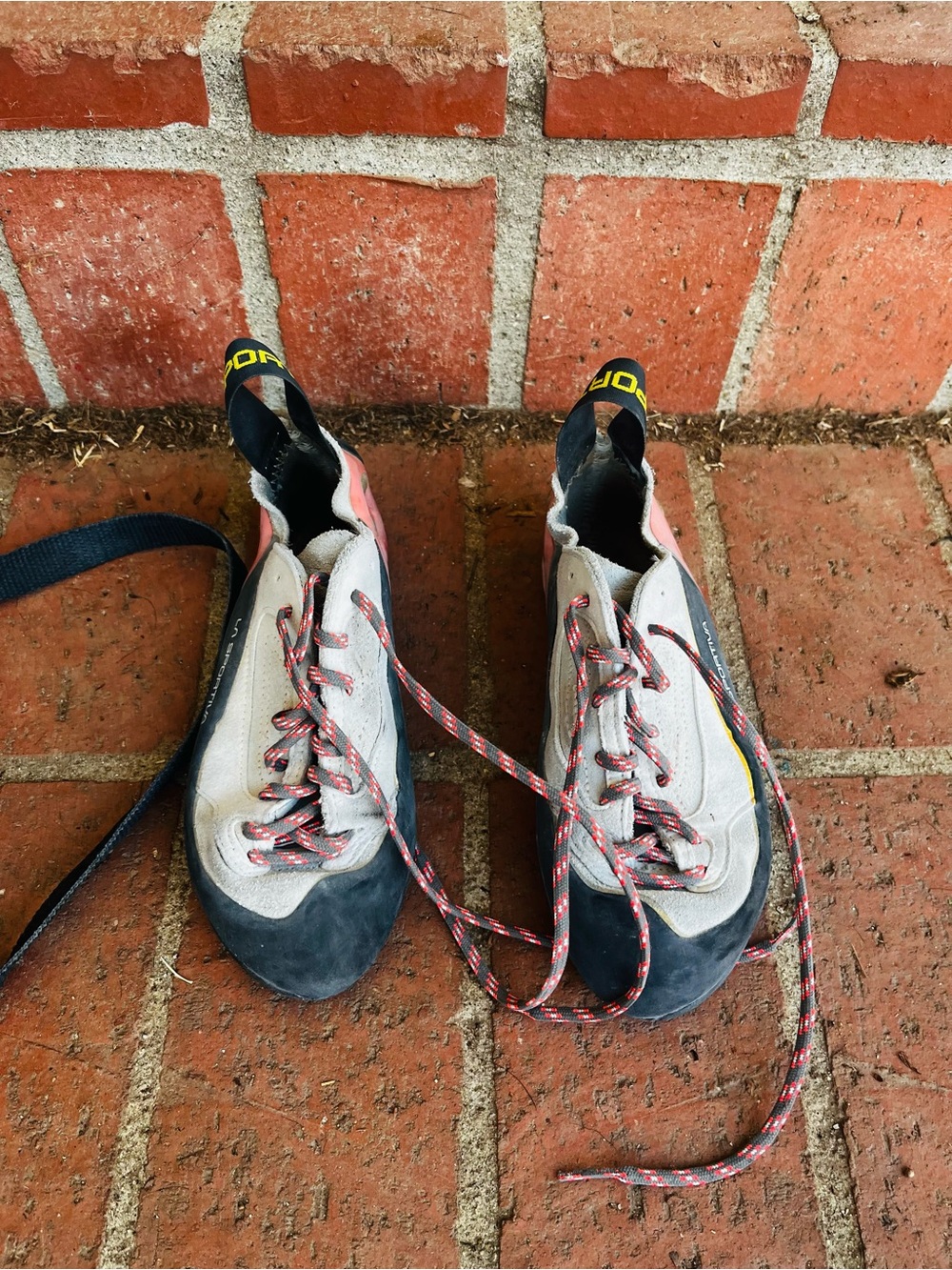 La Sportiva Climbing Shoe in Black, White and Red